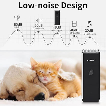 Home Professional Dog Grooming Kit Clipper Low Noise USB Rechargeable for Dog Cat