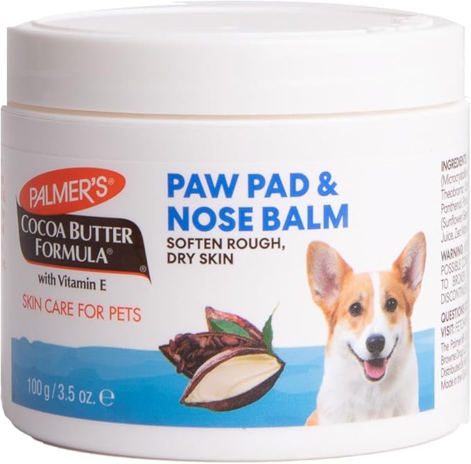 Palmer's for Pets Cocoa Butter Paw Pad and Nose Balm for Dogs, Fragrance Free Dog Skin Soother with Vitamin E for Dry Paws and Noses, Plant Based Formula, 3.5 Oz - 12 Pack