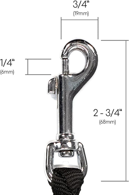 Caldwell's Pet Supply Co. Dual Dog Leash, Double Dog Leash for Two Dogs, Tangle Free, Heavy Duty Double Ended Tandem Leashes with Padded Handle with Tangle-free Swivel, for Small, Medium or Large Dogs