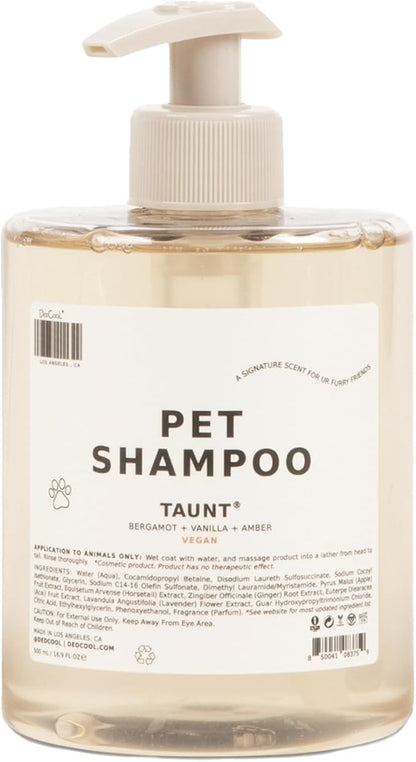DedCool Pet Shampoo | 01 Taunt Scent | Hypoallergenic, Tear-Free Dog & Cat Wash for Sensitive Skin, Dryness & Itch Relief | Vegan, Non-Toxic, Deodorizing Cleanser | 16.9oz