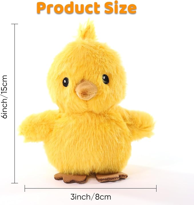 Sew Butiful 3PCS 6'' Squeak Plush Toy, Funny Animal Sets Pet Interactive Play for Small,Medium Dogs Assorted Color
