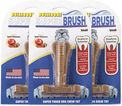 Bullibone Nylon Dog Chew Toy Spin-a-Bone - Interactive Dog Toy, Triggers Natural Instincts, and Improves Oral Health