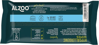 ALZOO Grooming Hypoallergenic Wipes for Dogs, 100% Plant-Based Active Ingredients, 100 Count