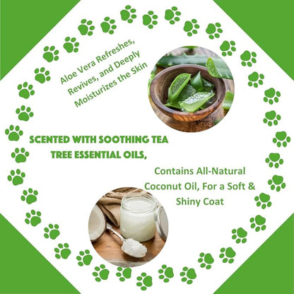 Speak Pet Products Natural Dog Shampoo, Tea Tree Relief, 1 Gallon