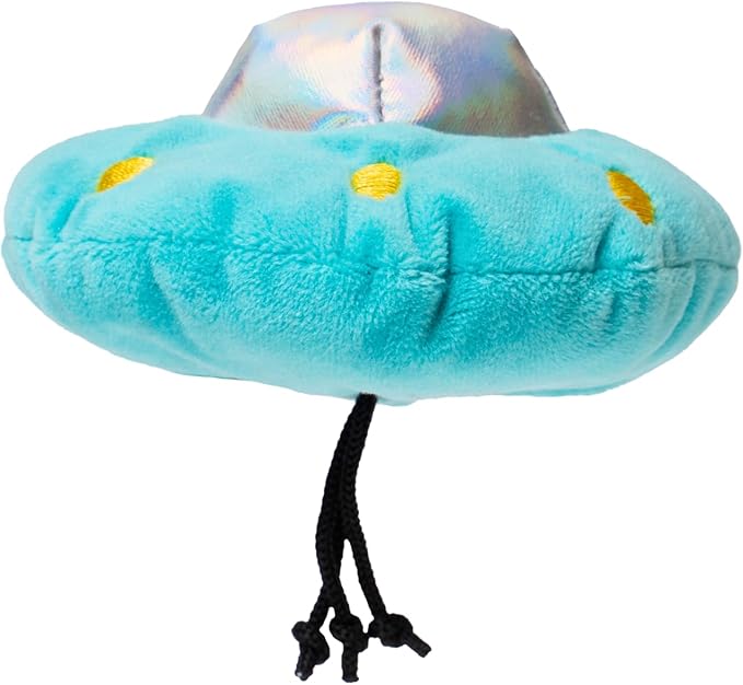 Interactive Catnip Cat Plush Toy, Space Travel Theme, for All Breed Size Cats (UFO)