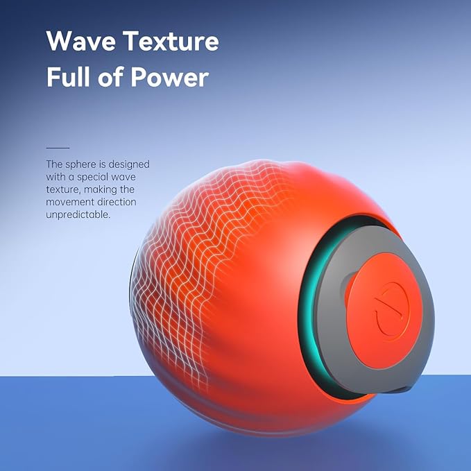 paeudomrf Interactive Cat Toy Ball for Indoor Cats, 2PCS Automatic Interactive Cat Ball Toys with 3 Tails Each Speedy Balls Rechargeable Motion Activated Cats Rolling Balls Toys to Keep Them Busy