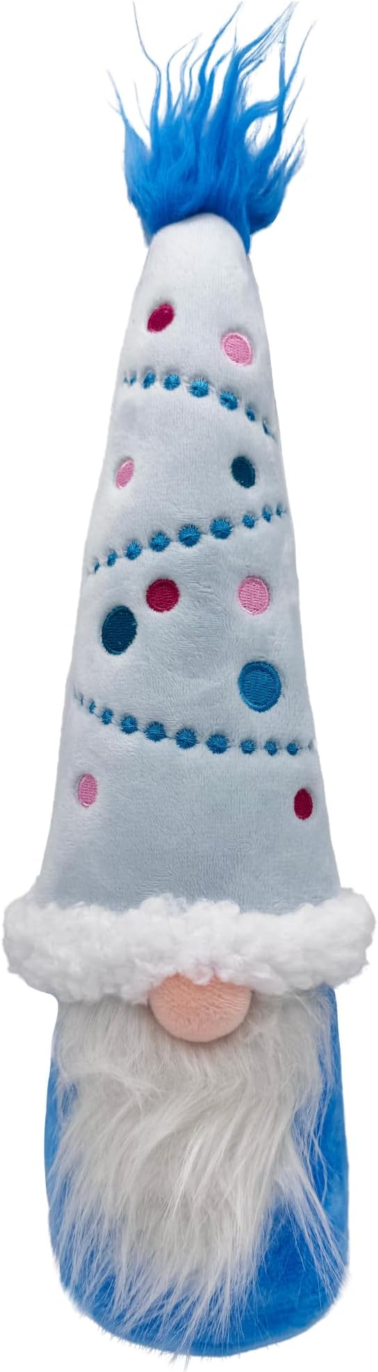 Huxley & Kent Funny Dog Toy w/Squeaker – Holiday Power Plush Squeaky Dog Toys for Small, Medium & Large Dogs – Soft Stuffed Animal for Indoor Play & Fetch - Fetchies® Winter Wonder Gnome, One Size