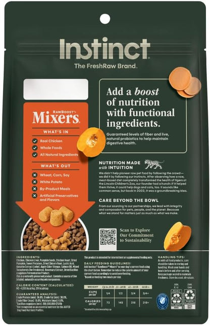 Instinct Raw Boost Mixers Gut Health Freeze-Dried Dog Food Topper, 5.5 oz. Bag