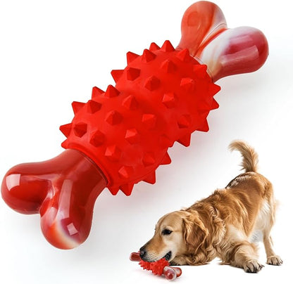 LIFLIX Dog Toys for Aggressive Chewers, Tough Indestructible Dog Chew Toys, Durable Nylon & Rubber Teething Toys for Large Medium Breed, Bone Shape