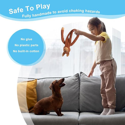 PELTEFLU Dog Squeak Toys for Small, Medium & Large Dogs, Durable Chew Toy for Teething and Chewing, Tough Interactive Puppy Toy, 5-Pack, for Dogs