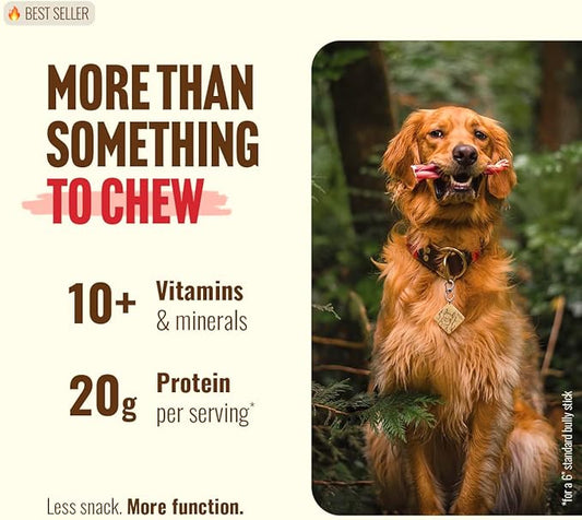 Natural Farm Odor-Free Bully Sticks (6 Inch, 25 count),1.3 lb. Bag, Fully Digestible 100% Beef Pizzle Chews,Grass-Fed, Non-GMO,Grain-Free, Natural Long-Lasting Chews for Small & Large Dogs. Pack of 25
