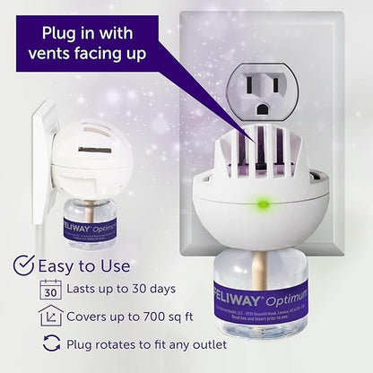 FELIWAY Optimum Cat, Enhanced Calming Pheromone Diffuser: 1 Diffuser & 2 Refills (60 Days)