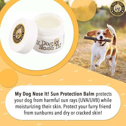 Moisturizing Sun Protection Balm for Dogs Noses - Protect Your Dog from Harmful UVA/UVB Rays (2.75oz)