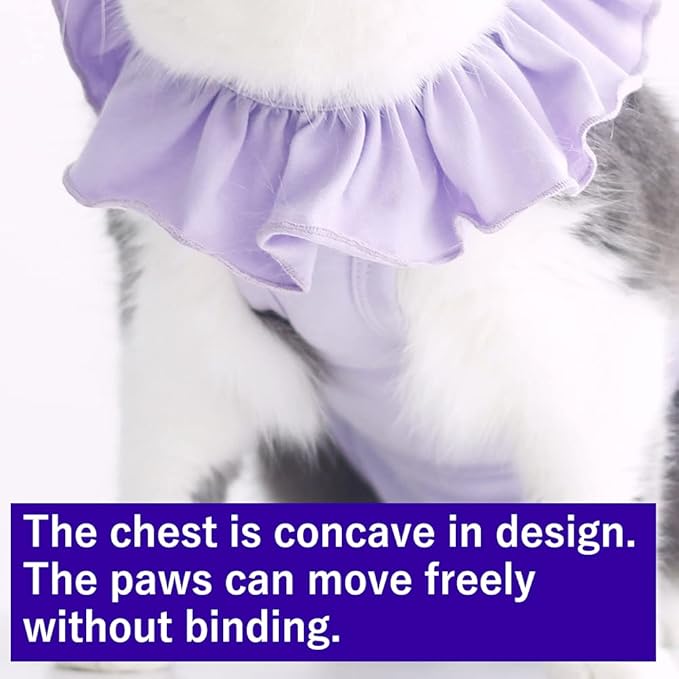 Cat Recovery Suit for Abdominal Wounds and Skin Diseases,Breathable Surgical Recovery Shirt After Surgery Wear Anti Licking Wounds,E-Collar Alternative for Female Cats Kitten(RSC01-green-s)