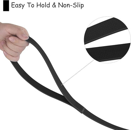 Wolfone 9m Black Heavy Duty Robust Training Dog Leash with Anti-Slip Handle，Waterproof Long Dog Leash for Outdoor Activities