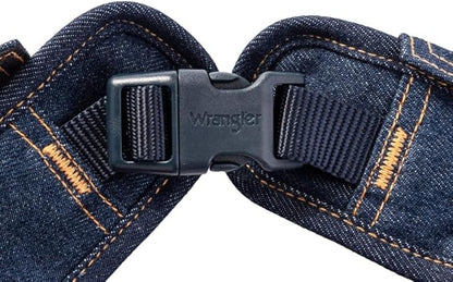 Wrangler Dark Wash Dog Vest Harness with Sherpa-M
