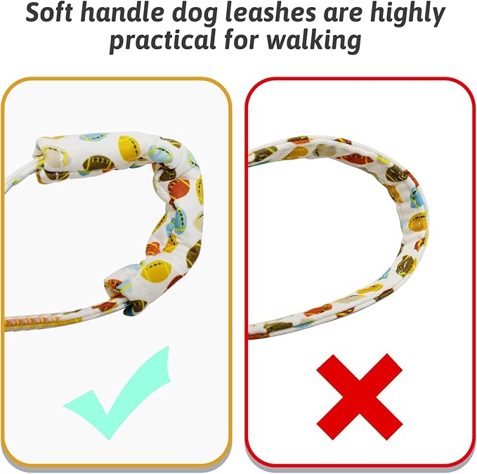 Dog Collar and Leash Set Girls Adjustable Puppy Collars with Floral Bow Tie for Small Medium Large Female Dogs, Rugby, M