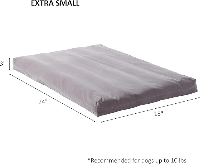 Happy Hounds Cooper Deluxe Reversible Crate Pad - Extra Small - Gray