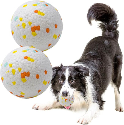 LIEVUIKEN Dog Balls Toys for Aggressive Chewers, Indestructible Durable Bouncy Floating Balls for Dogs to Fetch, Durable Solid Rubber Ball for Training Dog(2 Pack)