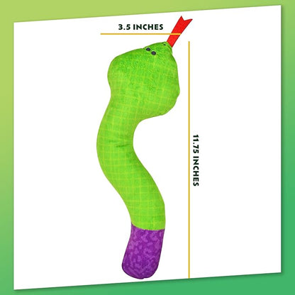 KITTY KA-ZOOM ZOOMIE Snake Kicker - Refillable Catnip Toy + Catnip | High Potency Hand Harvested Fresh | Soft Plush for Engaging Play