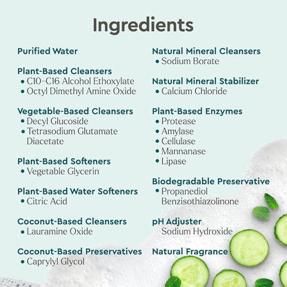 Puracy Pet Stain and Odor Remover - Enzyme Cleaner for Dog Urine and Poop Carpet - Cat Pee Enzyme Cleaner for Cat Urine - Cucumber & Mint, 48oz