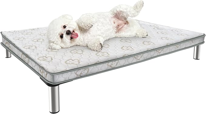 FXW TitanNest Chew-Proof Elevated Dog Bed, Raised Cot for Indoor/Outdoor/Camping Use, Durable & Waterproof Cooling Pet Bed with Exclusive Cover for Extra-Small Dogs, 29.0" L x 18.0" W x 4.5" H, Black
