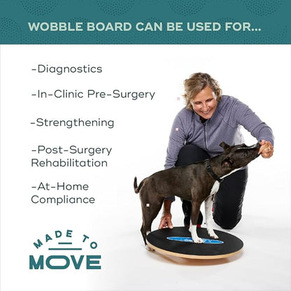FitPaws Wobble Board - Dog Balance Training Equipment for Core Strength & Stability Canine Fitness & Rehabilitation Tool