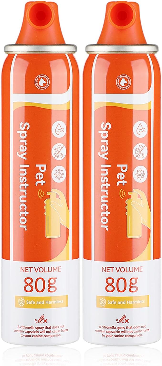 ANSJDH Dog Corrector Spray 80ml 2 Pack Spray Dog Trainer for Stops Barking, Place Avoidance, Attacks,Safe, Help Stop Unwanted Dog Behaviour. Easy to Use, Safe, Humane & Effective