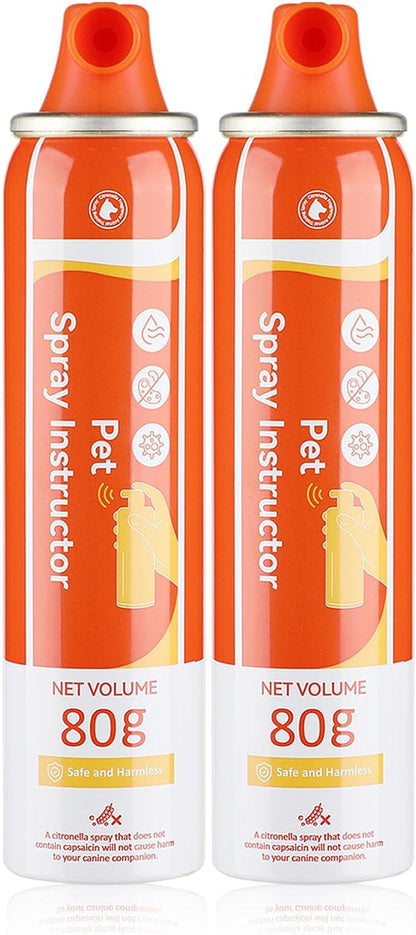 ANSJDH Dog Corrector Spray 80ml 2 Pack Spray Dog Trainer for Stops Barking, Place Avoidance, Attacks,Safe, Help Stop Unwanted Dog Behaviour. Easy to Use, Safe, Humane & Effective