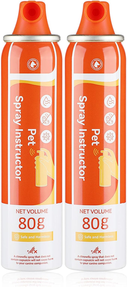 ANSJDH Dog Corrector Spray 80ml 2 Pack Spray Dog Trainer for Stops Barking, Place Avoidance, Attacks,Safe, Help Stop Unwanted Dog Behaviour. Easy to Use, Safe, Humane & Effective