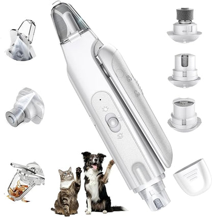 CATPICK 2-in-1 Cat Nail Clippers & Dog Nail Clippers Trimmers for Large Medium Small Dogs Cats Claw Trimmer Quick Sensor and Safety Guard USB Rechargeable with 2 LED Lights Dogs Nail Trimmer