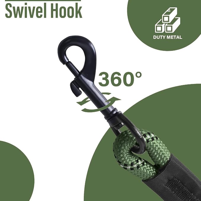 Long Leash for Dogs 10ft 16ft 30ft 50 Feet 100 Foot Tie Out Check Cord Recall Obedience Rope Lead Extra Longline Long Dog Leash for Small Medium Large Dogs Outdoor Training Camping Tracking