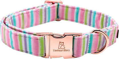 Lionheart glory Easter Dog Collar Colorful Collar for Large Dog Collars Spring Female or Male Pet Gift Adjustable Heavy-Duty Pet Collar Holiday