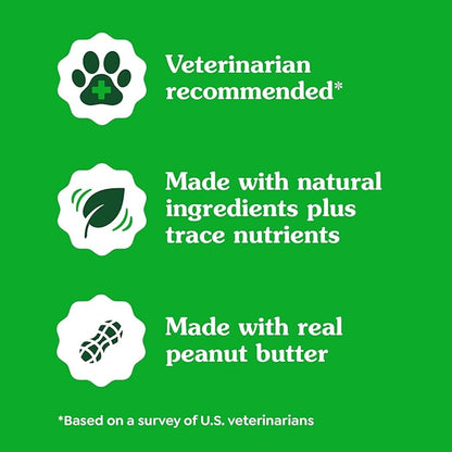 Greenies Pill Pockets for Dogs, Large Size Soft Dog Treats, Peanut Butter Flavor, (6) 7.9 oz. Pouches
