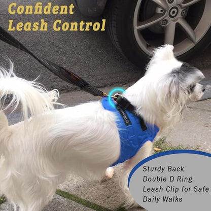 Comfort fit All Weather Step-in Dog Harness - Adjustable Small Dog Harness Medium Sized Dogs - Soft Padded Easy Walk Dog Vest Harnesses
