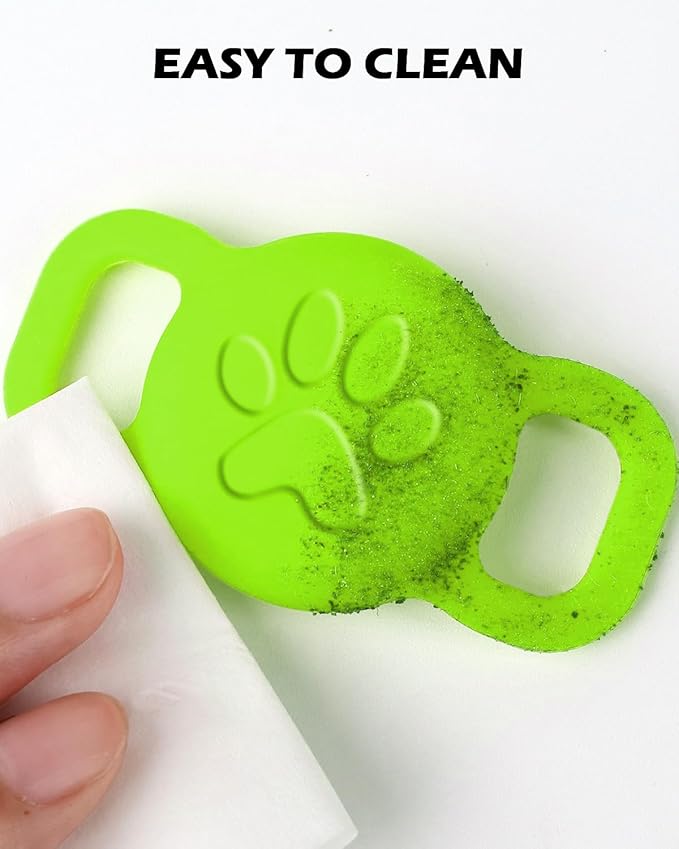 Dynmeow Dog Cat Collar Holder Compatible with Airtag, Anti-Lost Silcione Holder for 3/8 and 5/8 Inch Wide Collars, Green, S(1 Pack)