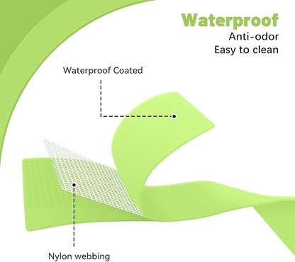Waterproof Rubber Dog Collar, Odor-Resistant and Easy to Clean, Ideal for Daily Walks, Rainy Days, Swimming and Hiking, Fits Small Medium and Large Dogs