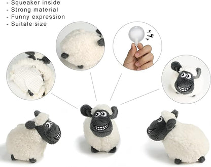 Hide and Seek Dog Puzzle Puppy Toys, Interactive Squeaky Plush, Stuffed Toys for Dogs, Small Size(Sheep, Panda, Forest Animals) (Replacement Sheep)