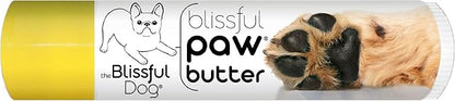 The Blissful Dog Paw Butter, Moisturizer for Dry Paw Pads, Softens and Protects a Rough Paw in Winter, Versatile, Lick-Safe Dog Paw Pad Balm 0.15 oz.