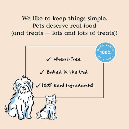 Bocce's Bakery Oven Baked Duck Recipe Treats for Dogs, Wheat-Free Everyday Dog Treats, Made with Real Ingredients, Baked in The USA, All-Natural Soft & Chewy Cookies, Duck, 6 oz