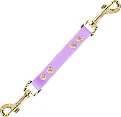 PetBonus Dog Collar Safety Clip, Waterproof Backup Safety Strap for Dog Harness to Prong Collar, Odor Proof Double Ended Clasp Leash Connector for Training Walking (Purple)