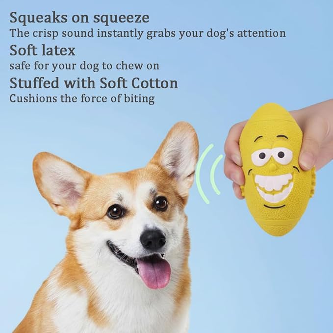 6 Pack Interactive Dog Toy Set,Squeaky Latex, Plush & Rope Toys for Small and Medium Dogs, Fun Chew Toys for Training, Play, and Exercise