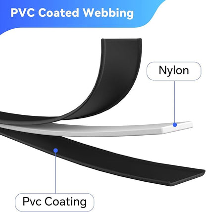 Waterproof Long Leash for Dogs Training 16FT/30FT/50FT, Long Dog Leash Heavy Duty Lead for Large Medium Small Dogs Outside Walking, Playing, Camping, or Yard(Black 30FT)