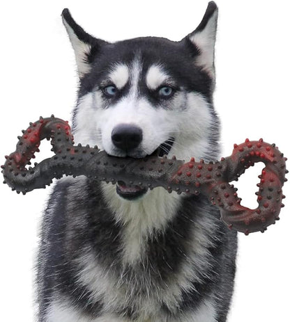 Dog Toys for Aggressive Chewers Large Dog Toys with Convex Design Natural Rubber Tug-of-war Toy for Energetic Dogs Medium Large Dogs Tooth Clean