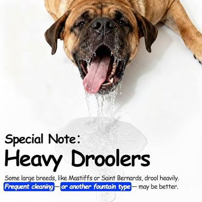 Stainless Steel Dog Water Fountain, 3 Gallon Extra Large Pet Fountains for Large Dogs, Great Dane Waterer Automatic Dog Bowl Dispenser,Filter Drinking Bowls for Multi Pets, Easy to Clean, Quiet Pump
