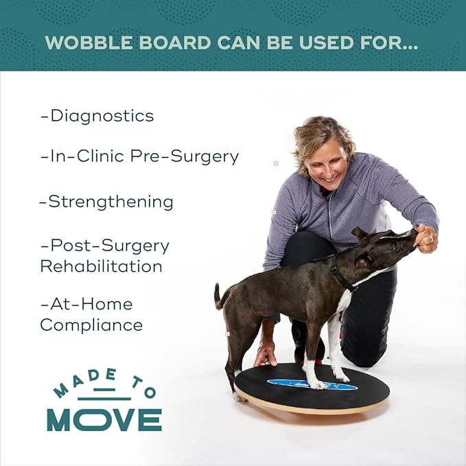 FitPaws Wobble Board - Dog Balance Training Equipment for Core Strength & Stability Canine Fitness & Rehabilitation Tool