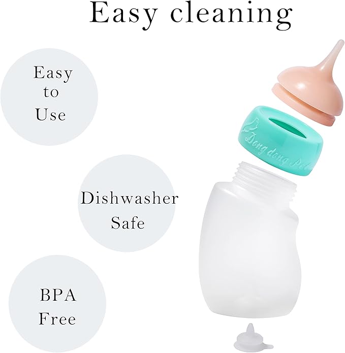 Doggiema Puppy Feeder Bottle, Silicone Feeding Nipple and Syringes for All Breed of Puppies and Other Animals Dongdong pet