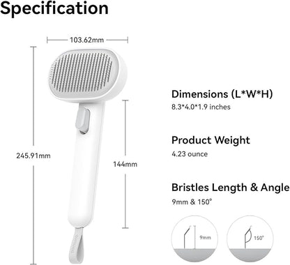 Aumuca Cat Brush for Shedding, Cat Brushes for Indoor Cats, Cat Brush for Long or Short Haired Cats, Cat Grooming Brush Cat Comb for Kitten Rabbit Massage Removes Loose Fur