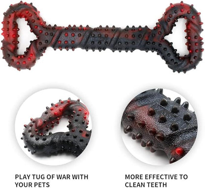 Dog Toys for Aggressive Chewers Large Dog Toys with Convex Design Natural Rubber Tug-of-war Toy for Energetic Dogs Medium Large Dogs Tooth Clean