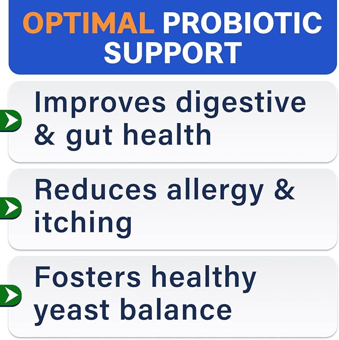 Bark&Spark Vet Strength Dog Probiotics Chews - 60 Billion CFU per jar - Digestive Enzymes for Dogs Gut Health - Chewable Supplement for Diarrhea, Gas, Constipation, Upset Stomach Relief (120 Ct)